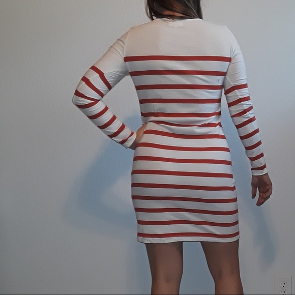 Chinti and Parker Striped Cotton Mini Dress (M) - Picture 2 of 6
